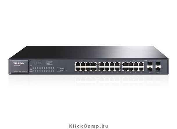 24port PoE gigabit +4 combo SFP L2 management, 180W fotó, illusztráció : TL-SG2424P