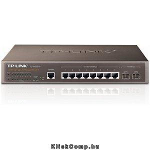 8 port switch LAN 10/100/1000Mbps, 2 miniGBIC menedzselhető rack switch fotó, illusztráció : TL-SG3210