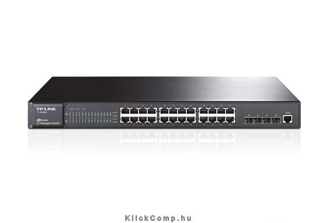 24port +4sfp port +1 consol port switch fotó, illusztráció : TL-SG5428