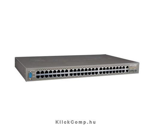 48 LAN 10/100Mbps, 2 miniGBIC menedzselhető rack switch fotó, illusztráció : TL-SL3452