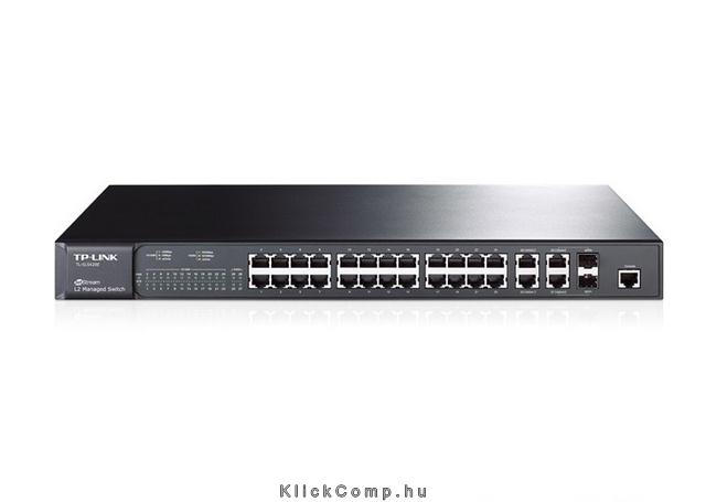 24 LAN 10/100Mbps, 4 1000Mbps menedzselhető rack switch fotó, illusztráció : TL-SL5428E