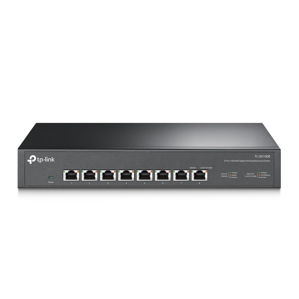 8 Port 10G Multi-Gigabit TP-LINK TL-SX1008 Desktop/Rackmount Switch fotó, illusztráció : TL-SX1008