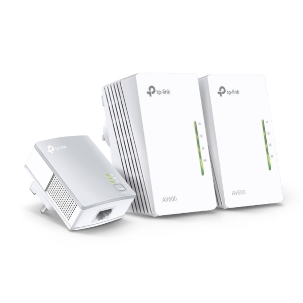 Powerline WiFi TP-LINK TL-WPA4220-TKIT AV600 Powerline Wi-Fi 3-pack Kit fotó, illusztráció : TL-WPA4220-TKIT