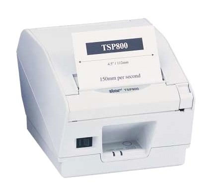 TSP800-II nyomtató, párhuzamos, vágó, fehér fotó, illusztráció : TSP847C