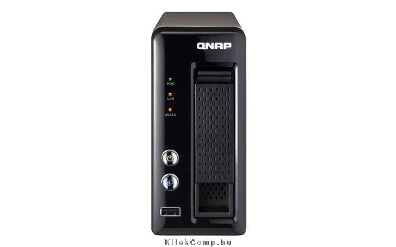 NAS, 1HDD hely, SATA, CPU: 2GHz, RAM: 1GB, 1x RJ-45, 1x USB2.0, 2x USB3.0, 1x e fotó, illusztráció : TS-121