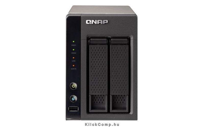 NAS, 2HDD hely, SATA, CPU: 2GHz, RAM: 1GB, 1x RJ-45, 1x USB2.0, 2x USB3.0, 2x e fotó, illusztráció : TS-221