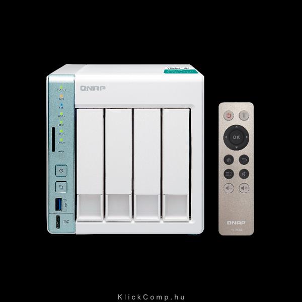 NAS 4 HDD hely SATA 2x RJ-45 3x USB3.0 HDMI QNAP TS-451A-2G fotó, illusztráció : TS-451A-2G