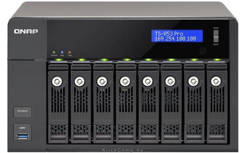 NAS 8 db HDD SATA QNAP TS-853 PRO fotó, illusztráció : TS-853-PRO-EU