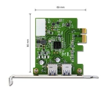 USB3.0 bővítő kártya PCI Express 2.0 fotó, illusztráció : TS-PDU3