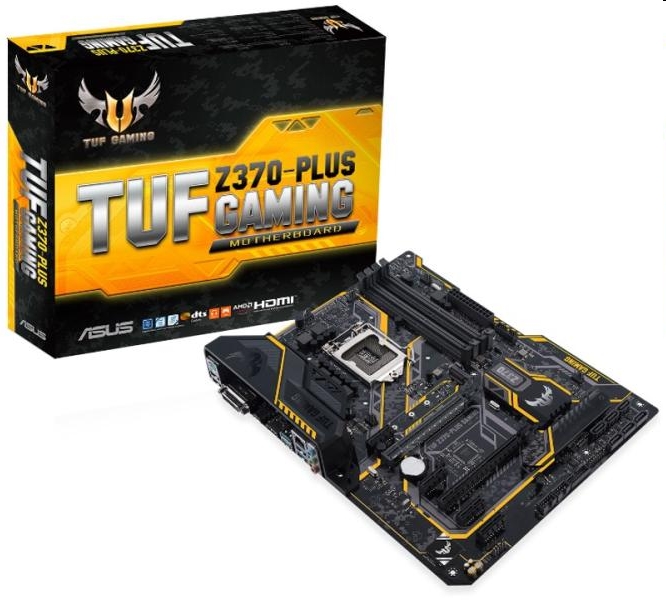 Alaplap Z370 LGA1151 ASUS TUF Z370-PLUS GAMING fotó, illusztráció : TUFZ370-PLUSGAMING