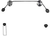 Fali LCD TV/monitortartó kábeles fotó, illusztráció : TVAVELED01