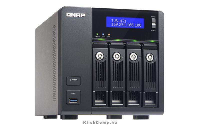NAS 4 HDD hely SATA QNAP TVS-471-i3-4G fotó, illusztráció : TVS-471-I3-4G