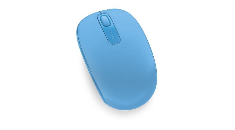 Vezetéknélküli egér Microsoft Mobile Mouse 1850 ciánkék fotó, illusztráció : U7Z-00057