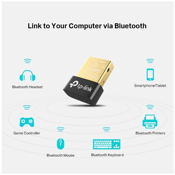 Bluetooth Adapter TP-LINK UB400 Bluetooth 4.0 Nano USB fotó, illusztráció : UB400