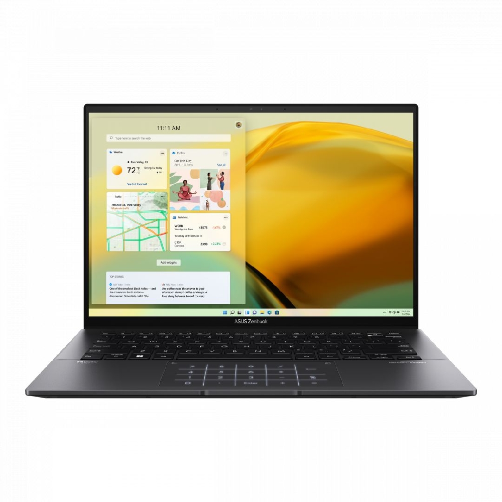 Asus ZenBook laptop 14  WQXGA+ R7-7730U 16GB 512GB Radeon W11 fekete Asus ZenBo fotó, illusztráció : UM3402YA-KM465W