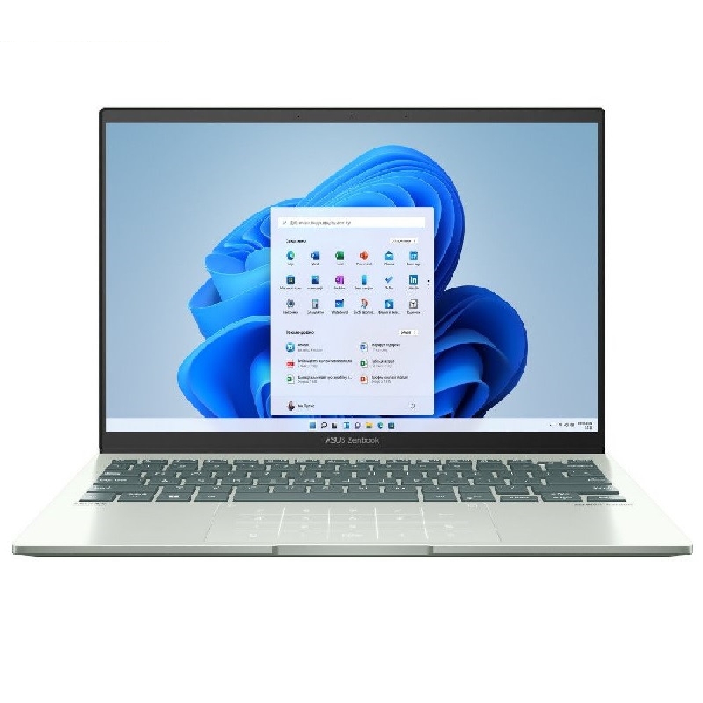 Asus ZenBook laptop 13.3  2.8K R7-6800U 16GB 512GB Radeon W11 zöld Asus ZenBook fotó, illusztráció : UM5302TA-LV560W