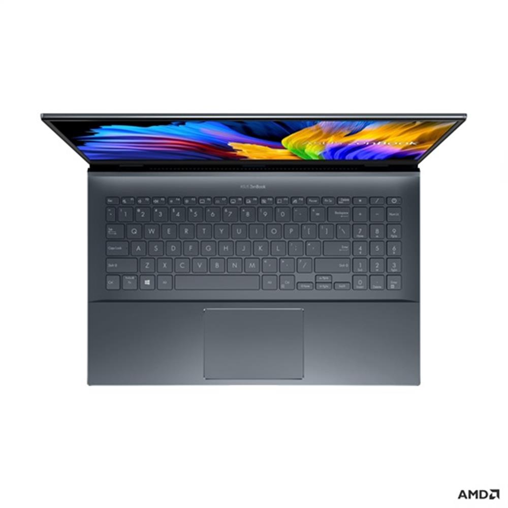 Asus ZenBook laptop 15,6  WUXGA R7-5800H 16GB 512GB RTX3050Ti NOOS szürke Asus fotó, illusztráció : UM535QE-KY241