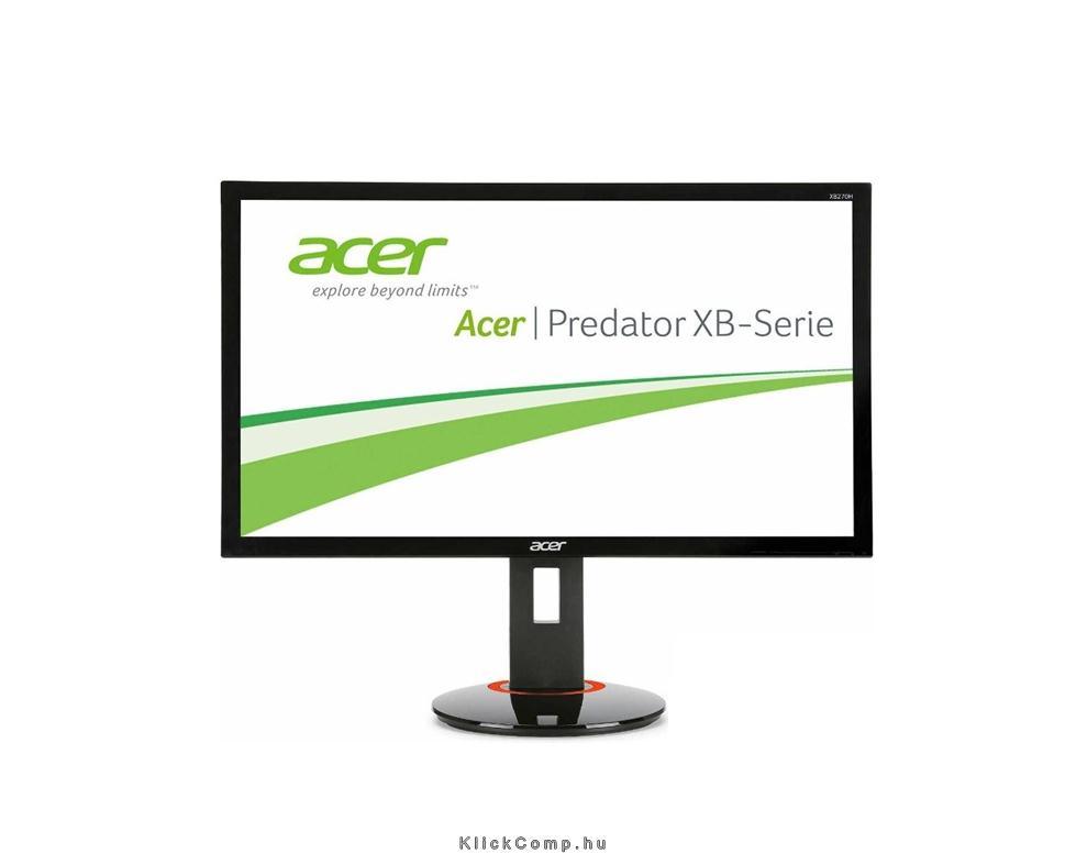 Monitor 27  LED DisplayPort 144Hz-es Acer Predator XB270HAbprz fotó, illusztráció : UM.HB0EE.A01