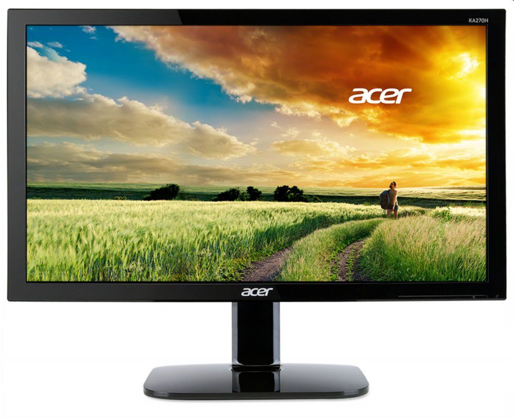 Monitor 27  FHD 1920x1080 VA LED 4ms VGA DVI HDMI ACER KA270HAbid fotó, illusztráció : UM.HX3EE.A01