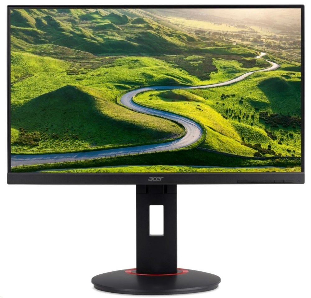 Monitor 23.8  2560x1440 TN LED 1ms FreeSync DVI HDMI DP MM Pivot fekete ACER XF fotó, illusztráció : UM.QX0EE.001