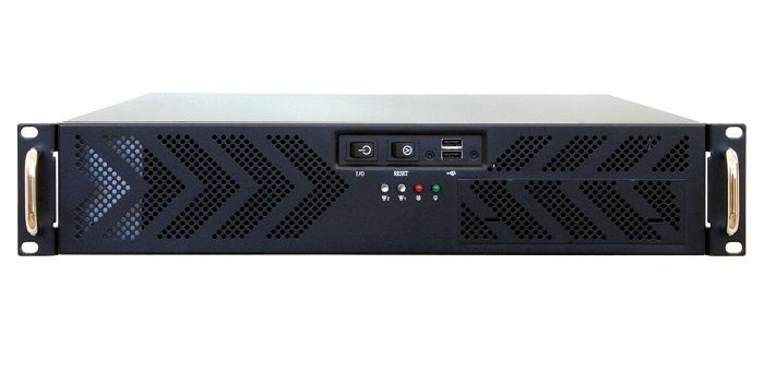 Számítógép ház rack 2U 19  400W fekete Chieftec fotó, illusztráció : UNC210TB400