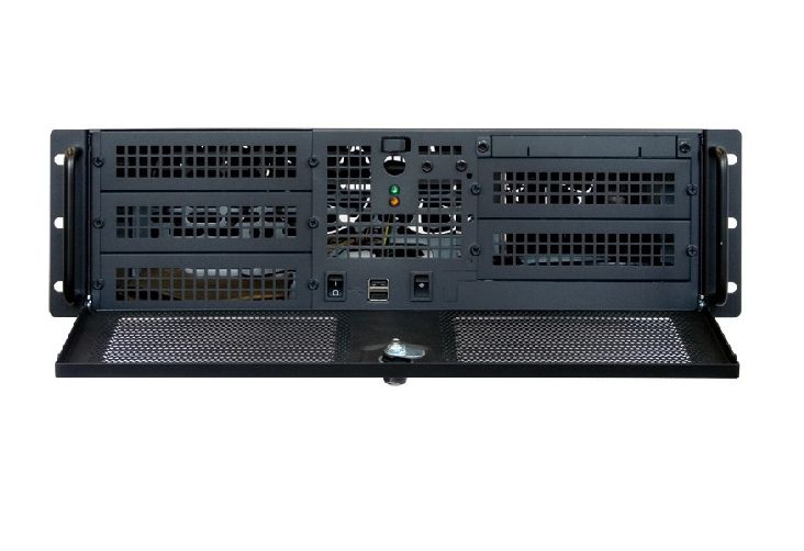 Chieftec 3U rackház, 19  400W, fekete fotó, illusztráció : UNC310RSB