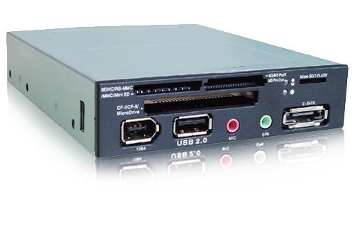 3,5  USB+1394+eSATA+audio+kártya o,feket fotó, illusztráció : USBTRAYALLCAR