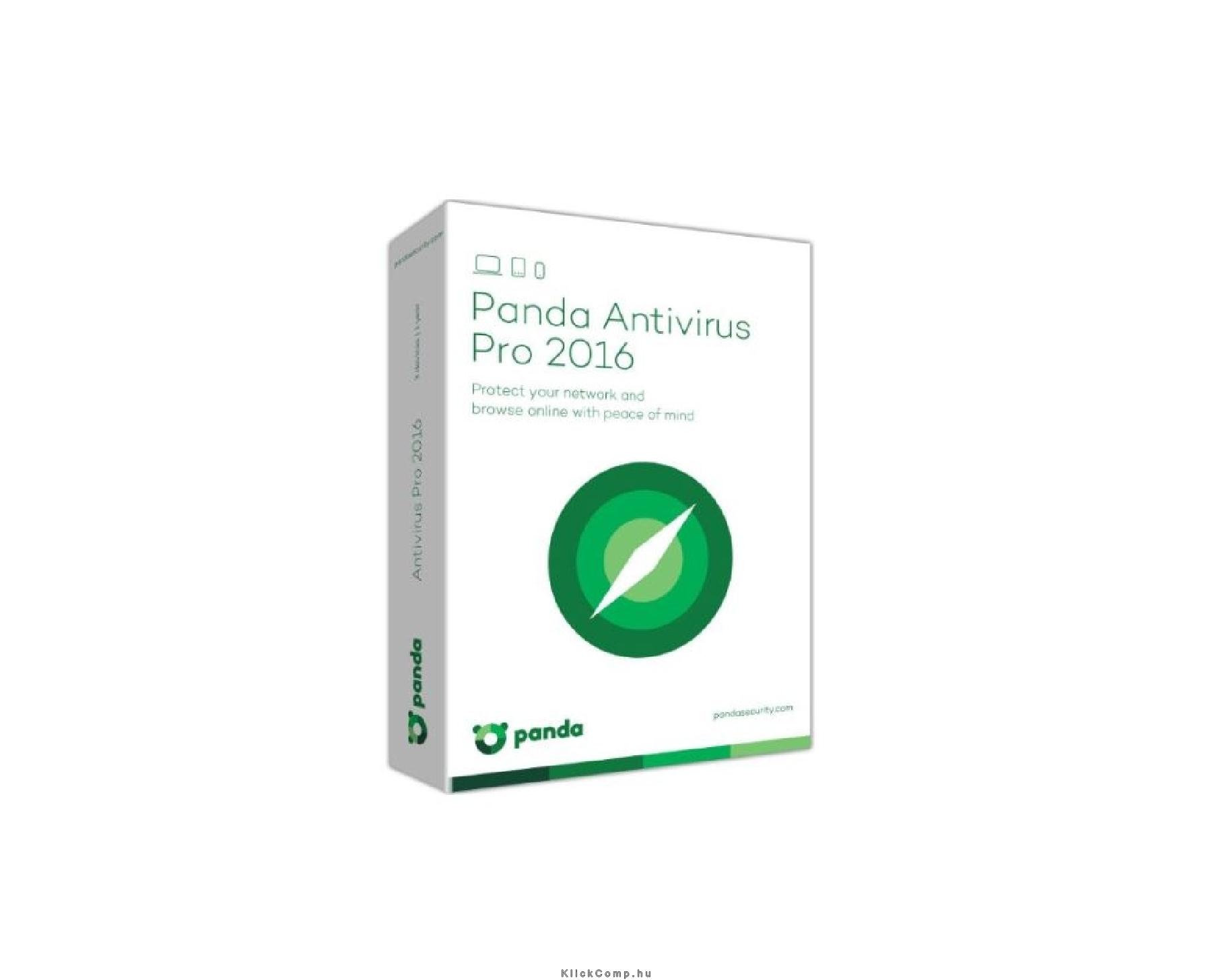 Panda Antivirus Pro 2016 HUN Hosszabbítás 3 Eszköz 1 év online vírusirtó szoftv fotó, illusztráció : UW12AP16