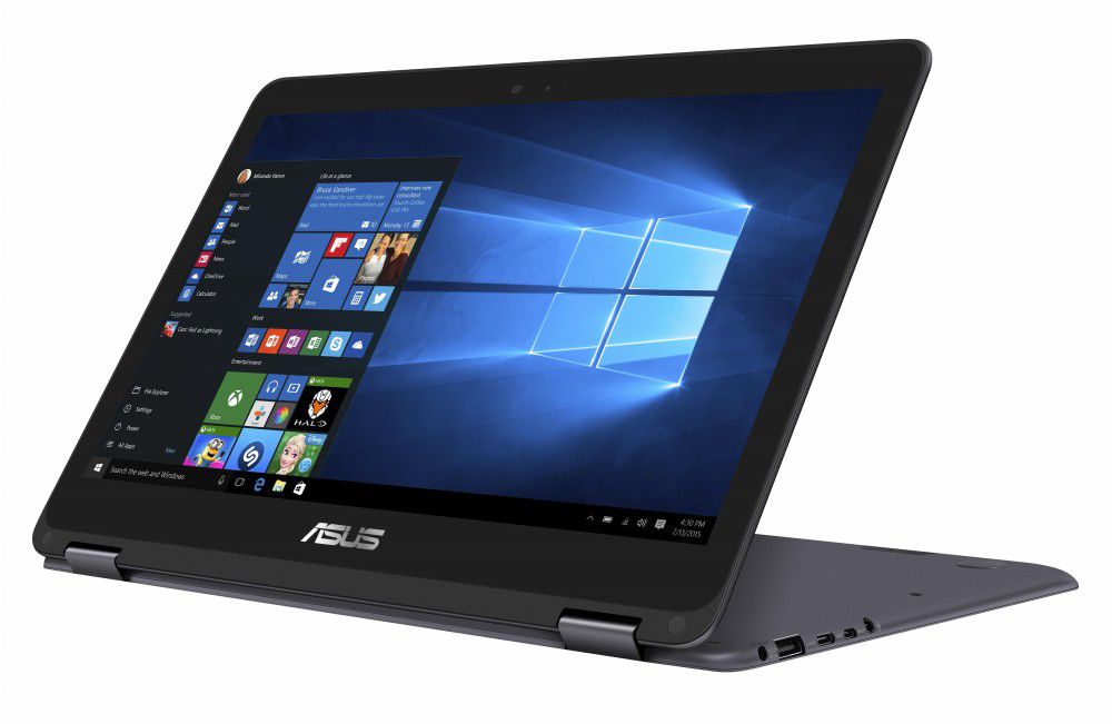 ASUS laptop 13,3  FHD Touch m3-7Y30 8GB 256GB SSD Ezüst Win10Home fotó, illusztráció : UX360CA-C4189T