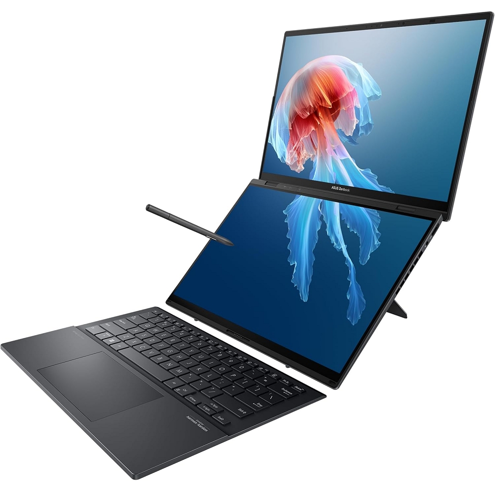 Asus ZenBook Duo laptop 14  2880x1800 OLED i7-255H 32GB 1TB  Windows 11 fotó, illusztráció : UX8406CA-PZ222W