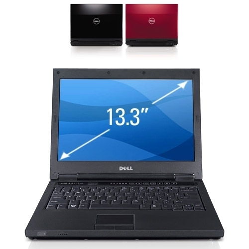 Dell Vostro 1320 Black notebook C2D P7570 2.26GHz 2G 320G 256GF W7P 3 év kmh De fotó, illusztráció : V1320-3