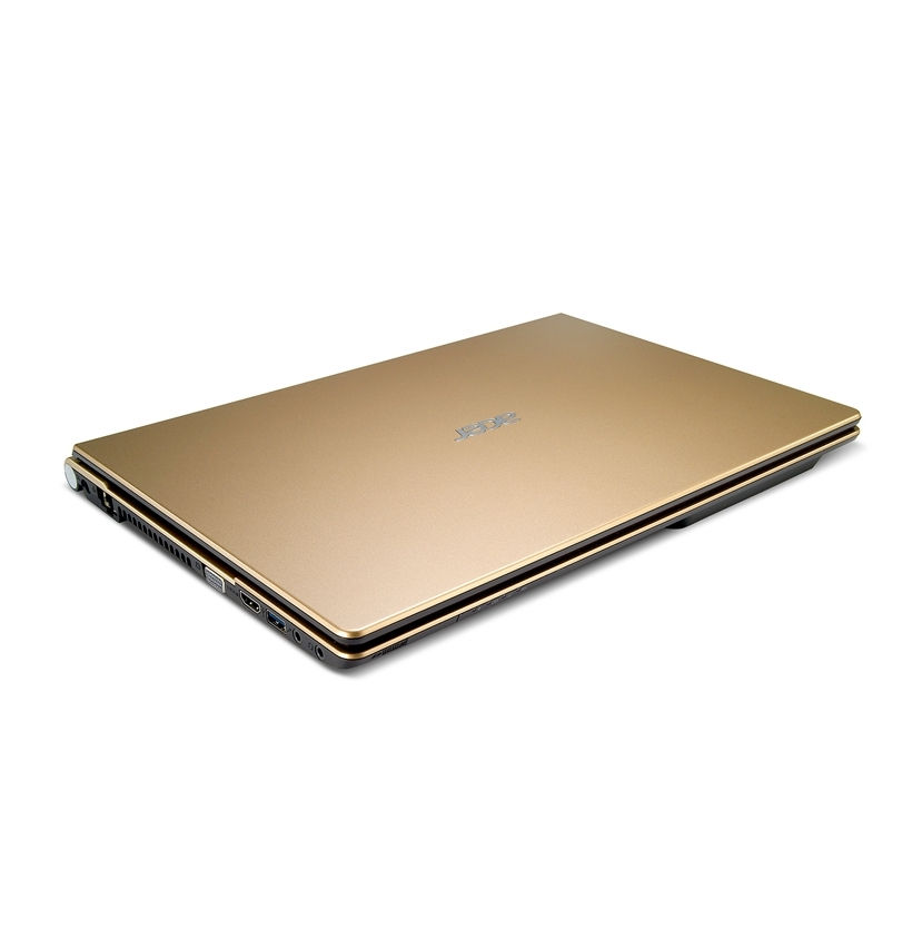 Acer V3471G arany notebook 14  LED i3 3110 4GB 750GB GT630 2GB Linux PNR 2 év fotó, illusztráció : V3471G-33114G75MaddL