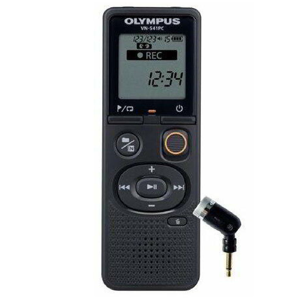 Diktafon digitális 4 GB memória ME52 mikrofonnal OLYMPUS VN-541PC fekete fotó, illusztráció : V405281BE020
