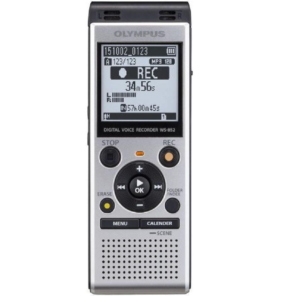 Diktafon digitális 4GB OLYMPUS WS-852 ezüst fotó, illusztráció : V415121SE000