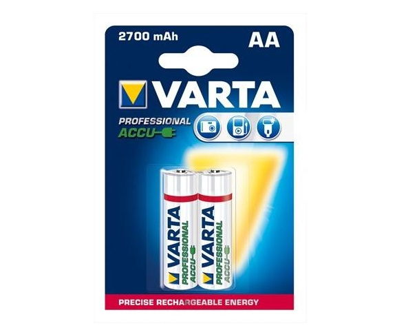 Akkumulátor Varta Professional Accu 2x AA 2700mAh tölthető ceruza elem - Már ne fotó, illusztráció : VARPA03