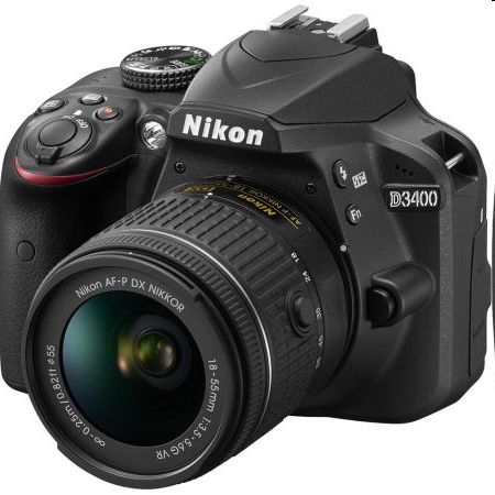 Digitális tükörreflexes fényképezőgép kit Nikon D3400 + AF-P 18–55VR + AF-P DX fotó, illusztráció : VBA490K006