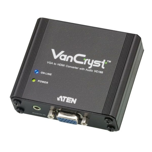 VGA-HDMI Konverter ATEN VanCryst VC180 fotó, illusztráció : VC180-A7-G