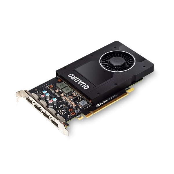 VGA P2200 NVIDIA Quadro P2200 GDDR5X 5GB/160bit 1280 CUDA PCI-E 3.0 x16 4xDP fotó, illusztráció : VCQP2200BLK-5