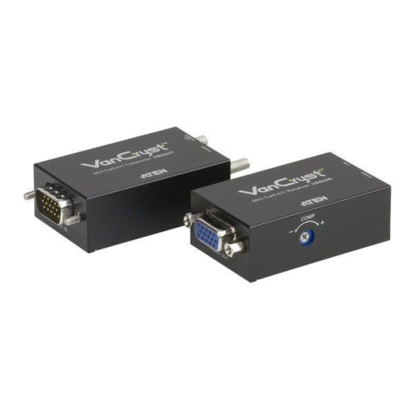 ATEN VanCryst Cat5 VGA Video Extender Mini +audio VE022 fotó, illusztráció : VE022-AT-G