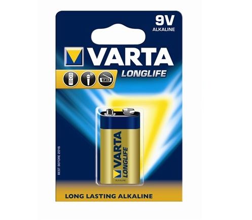 ELEM 9V ALKÁLI VARTA Longlife Extra 6LR61 1db - Már nem forgalmazott termék fotó, illusztráció : VELE9V1