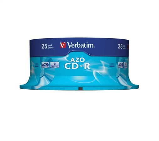 CD-R lemez, Crystal bevonat, AZO, 700MB, 52x, hengeren VERBATIM  DataLife Plus fotó, illusztráció : VERBATIM-43352