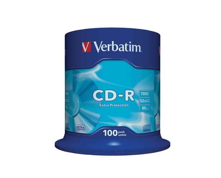 CD-R lemez, 700MB, 52x, hengeren, VERBATIM  DataLife fotó, illusztráció : VERBATIM-43411