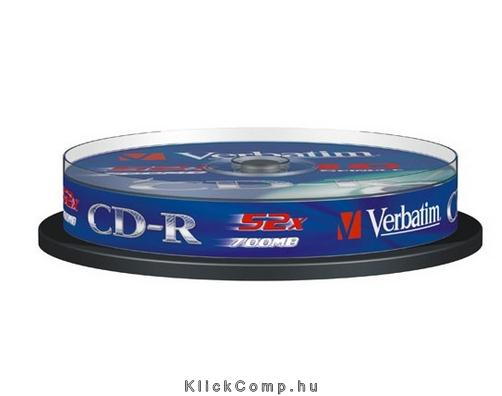 CD-R lemez, 700MB, 52x, hengeren, VERBATIM  DataLife fotó, illusztráció : VERBATIM-43437