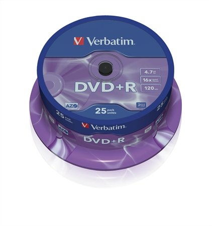 DVD+R lemez, AZO, 4,7GB, 16x, hengeren, VERBATIM fotó, illusztráció : VERBATIM-43500
