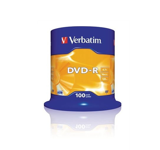 DVD-R lemez, AZO, 4,7GB, 16x, hengeren, VERBATIM fotó, illusztráció : VERBATIM-43549