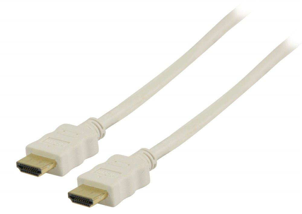 HDMI kábel 1.4 HDMI csatlakozó HDMI csatlakozó 0,50m fehér fotó, illusztráció : VGVP34000W05