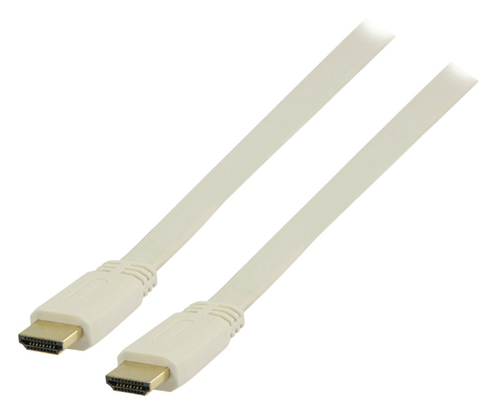 HDMI laposkábel 1.4 HDMI csatlakozó HDMI csatlakozó 1,5m fehér fotó, illusztráció : VGVP34100W15