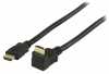 HDMI kábel 1.4 HDMI csatlakozó HDMI csatlakozó 270°-os 2m fekete