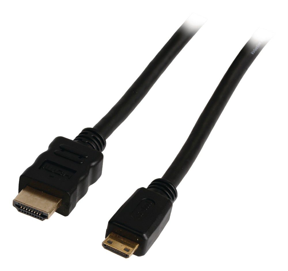 HDMI kábel 1.4 HDMI csatlakozó HDMI mini csatlakozó, 1,00 m, fekete fotó, illusztráció : VGVP34500B10