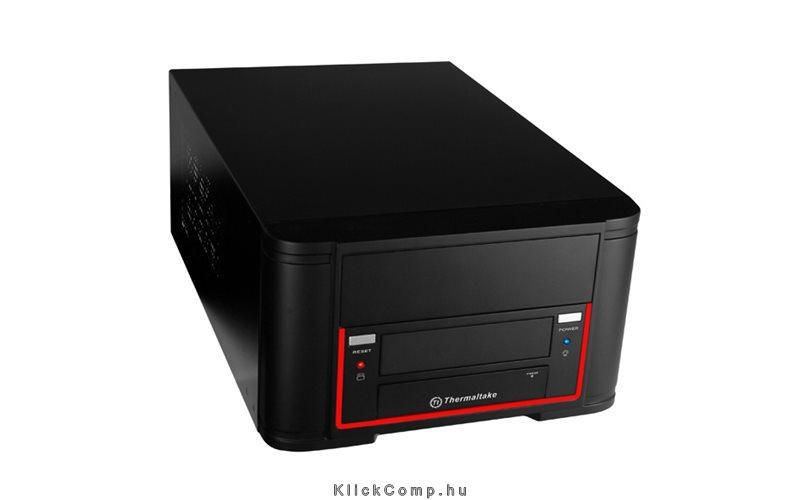 Számítógépház mini ITX 200W THERMALTAKE Element Qi fekete ház fotó, illusztráció : VL520B1N2E